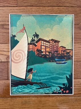 Disney Vacation Club Disney Art Moana at Polynesian 8x10 Artwork by Bret Iwan